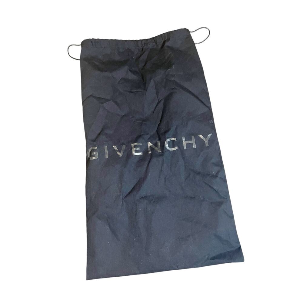 Givenchy Bedford Black Logo Print Leather Slip On Mules Size 6.5 - Picture 12 of 12